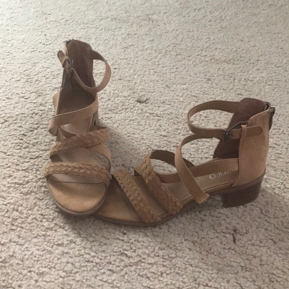 Super sandals with 1-2 in chunky heel